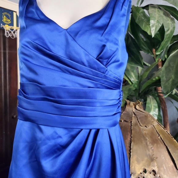 David's Bridal Blue Mini Dress - Picture 7 of 9